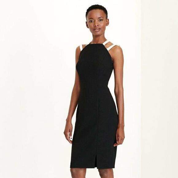 $169 LAUREN Ralph Lauren Black Pearl Sleeveless Sheath Dress 2 Petite NWT R421 - Picture 6 of 8